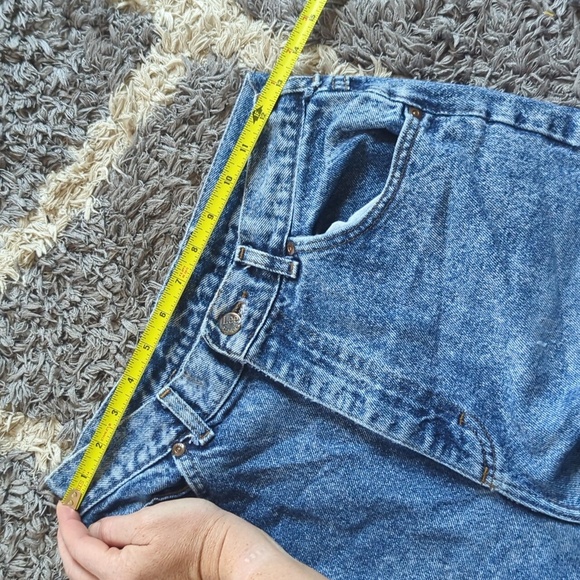 Vintage Riders By Lee Distressed Denim High Rise Straight Leg Mom Jean 26" - Picture 8 of 11